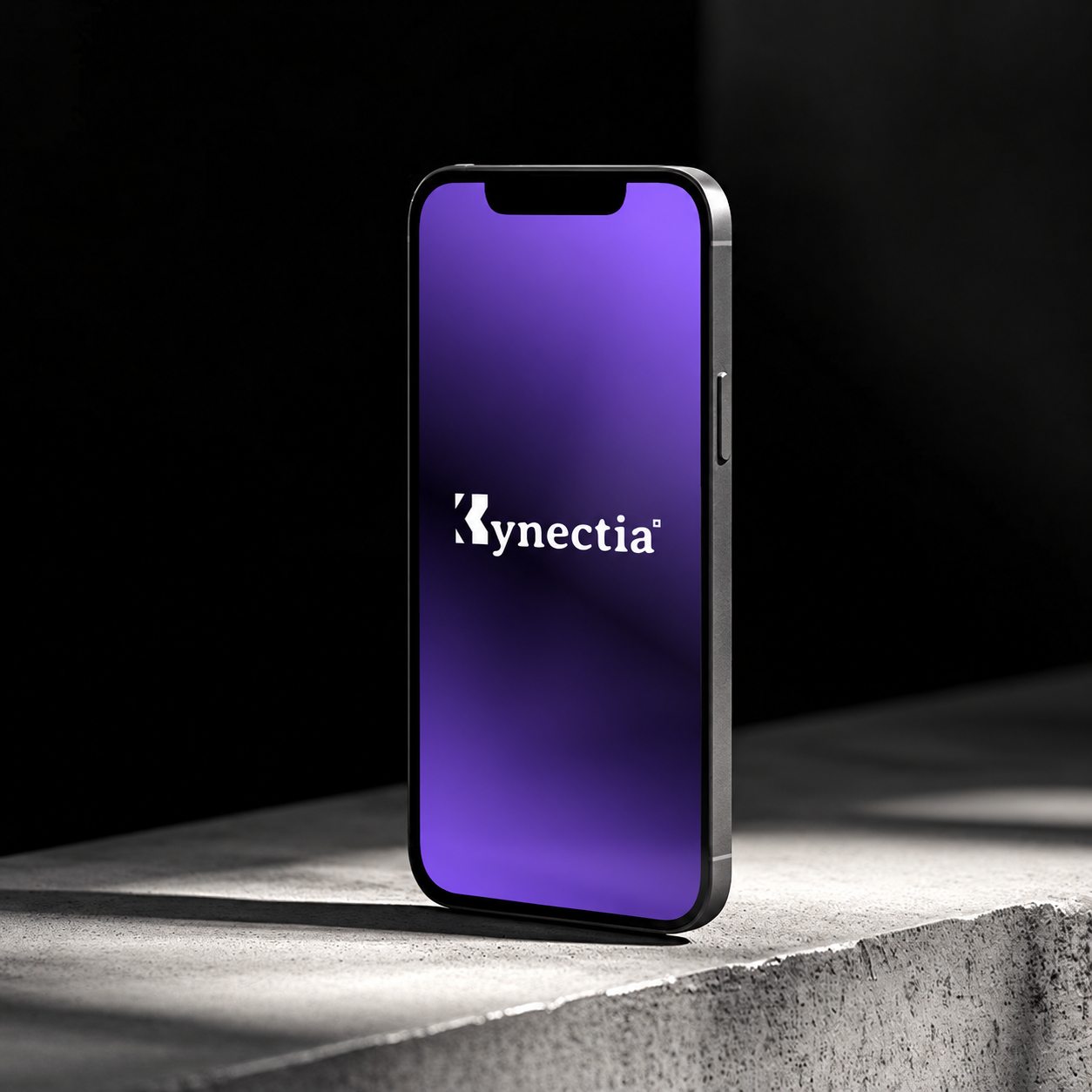 Kynectia app open on a phone